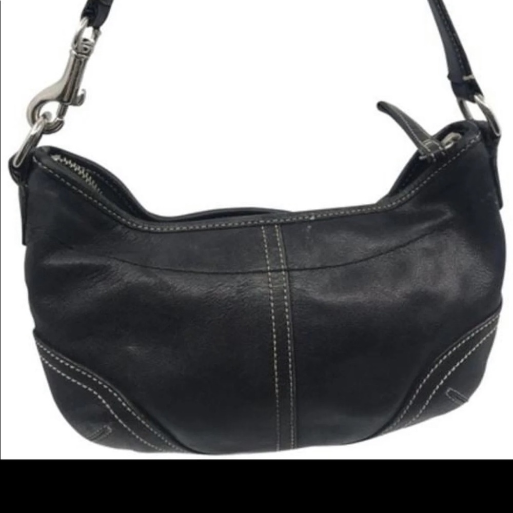 Vintage black hobo Coach